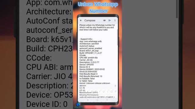 Banned Whatsapp Solution || How to Unbanned Whatsapp Number ||Whatsapp|| Please Check Description 👍