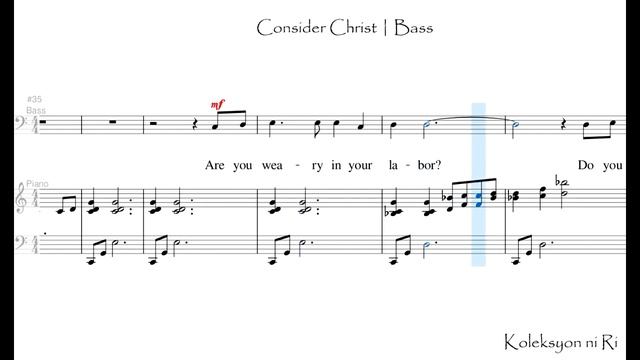Consider Christ | Bass | Piano смотреть онлайн