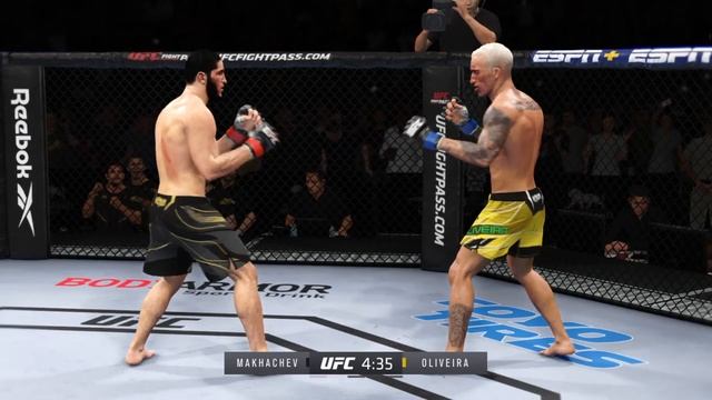 Charles Oliveira vs Islam Makhachev  FREE FIGHT  UFC 4