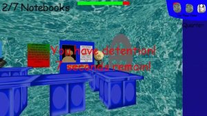 Baldi's Basics But Baldi Turns The School Into A Beach