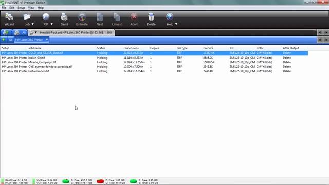 HP Latex 560 & 360 Printer: Job Tiling, Nesting and Printing