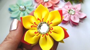 Оригинальный двухсторонний цветок из фоамирана / Original double-sided foamiran flower