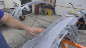 Как перетереть грунт на бамперах на сухую!