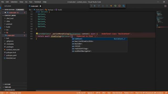 Flutter Widget | 36 | How to Display AlertDialog in Flutter | OptionMenu | Speed Code