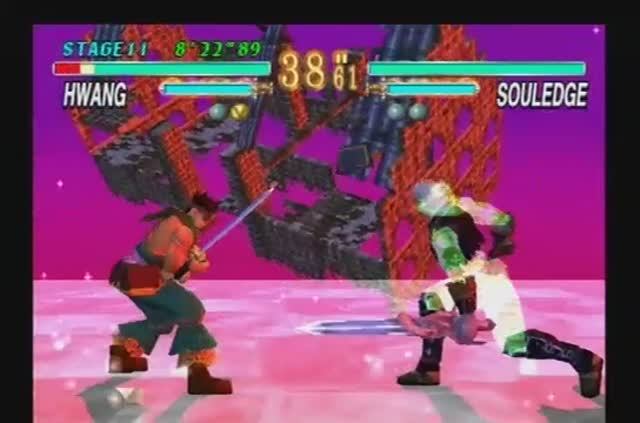 Soul Edge PS1 Arcade Mode with Hwang