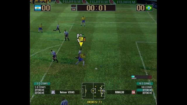 Argentina Playthrough - Virtua Striker 4 2004 Triforce смотреть онлайн