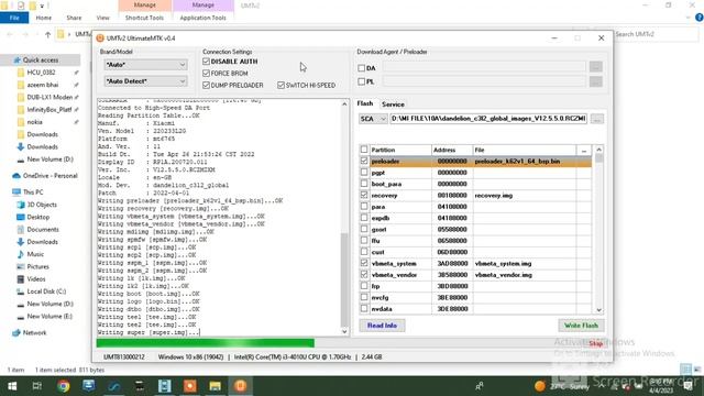 How to flash stock firmware Redmi 10A | scatter Fimware |Flash by umt|easy way|Stock Rom GSM FOJI