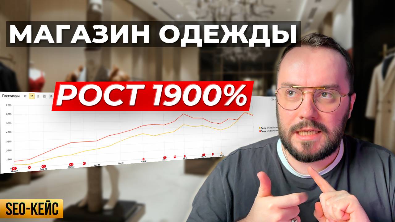 КЕЙС: SEO-продвижение магазина одежды. Рост трафика в 19 раз!