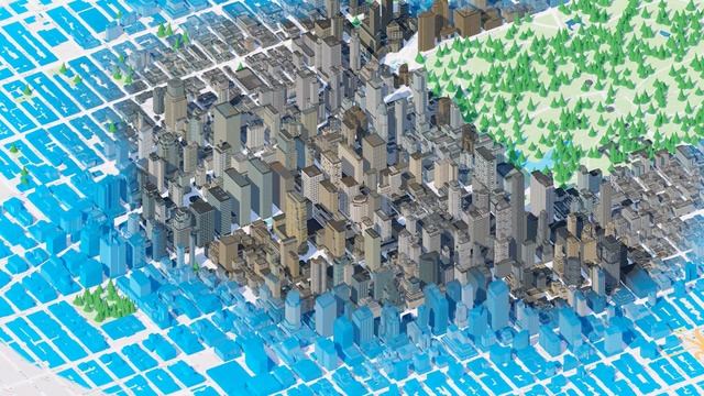 Manhattan Reveal effect using Mapbox Unity SDK смотреть онлайн