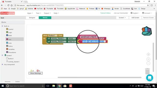 How to add website link in thunkable app | On button click open link in another browser | смотреть онлайн