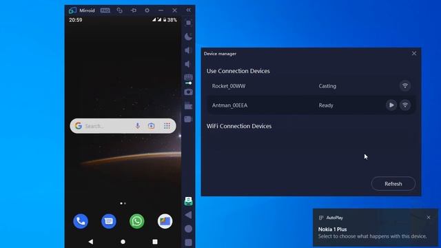 How to connect two android phones to PC via mirroid | AndroidPC смотреть онлайн