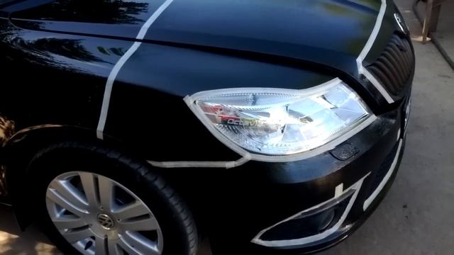 Антигравийное покрытие автомобиля часть3