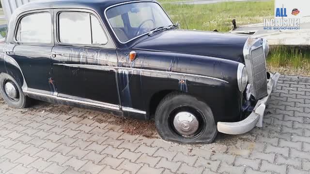 Как умирают легенды автопрома в Германии Mercedes Benz 180 Ponton