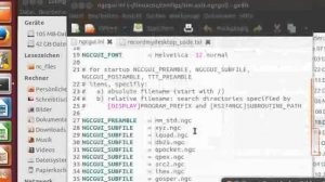 CNC Linux NGCGUI Makros für Konturen und TEXT