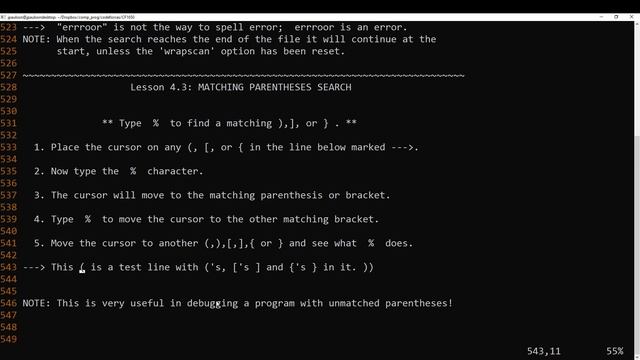 vimtutor - VIM tutorial смотреть онлайн