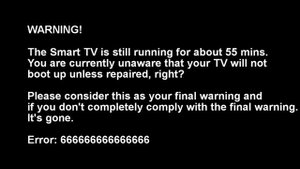 Unnerving Samsung Smart TV Kill Screen (painful)