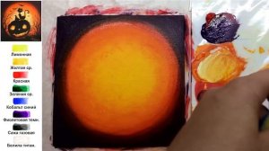 «Хеллоуин. Кот и тыква!♀️» рисуем АКРИЛ | Сезон 4-5 | РАСТУШЕВКА Мастер-класс ДЕМО