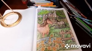 Челлендж /7 дней - 7 иллюстраций/ Spring scenes/раскраски антистресс