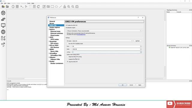 02 How to Install and Configure GNS3  Server 2 2 8  *How to To Create  Basic Network Topology*