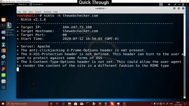 how to use kali linux tool Nikto | kali vulnerability analysis tools | nikto | tamil | Quick Throug