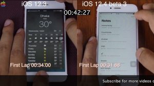 iOS 12.4 beta 3 vs iOS 12.3.1 speed test on iPhone 6s | ISuperTech