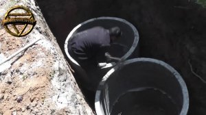 септик монтаж септика  септик под ключ  переливной септик