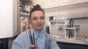 Кисти "ГАММА" Обзор и тест! АКРИЛ (ГУАШЬ) и АКВАРЕЛЬСезон 6-5 | Мастер-класс ДЕМО