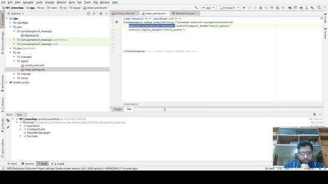 Linear Layout in Android Application Development