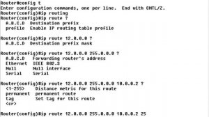 Configuring Static Routes