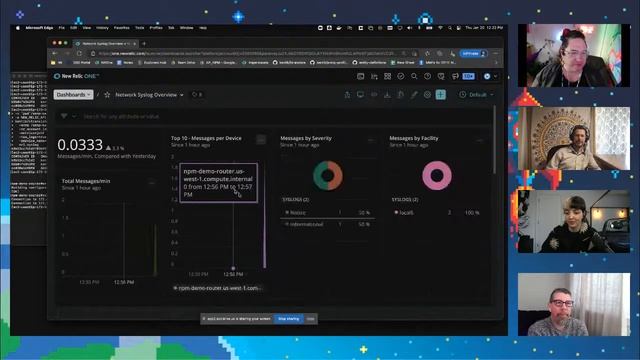 Syslog data in New Relic & MLOps in production