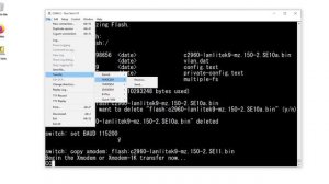 Upgrade Cisco Switch IOS in 4 Minutes using XMODEM in Tera Term