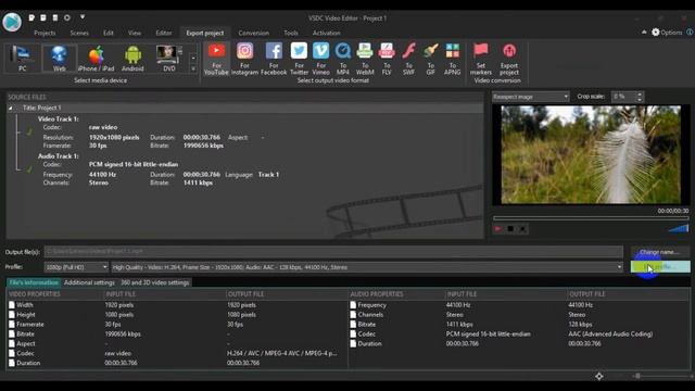 How to Reduce Video File Size without Losing its Quality (VSDC Video Editor Tutorial)