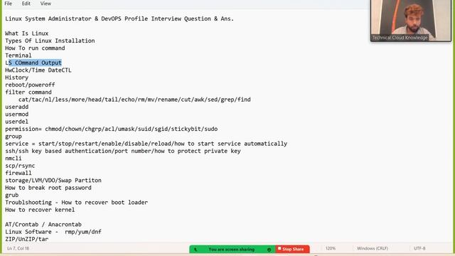 Linux Interview Questions and Answers with Practical - Real Time Industry Interview| Cloud Knowledg