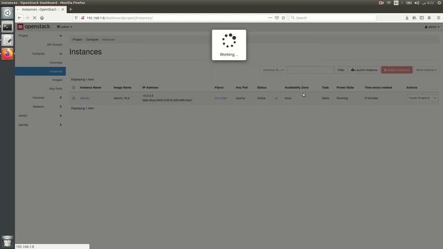 Open Stack create ubuntu instanse and login with ssh