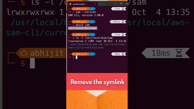 Uninstall AWS SAM CLI