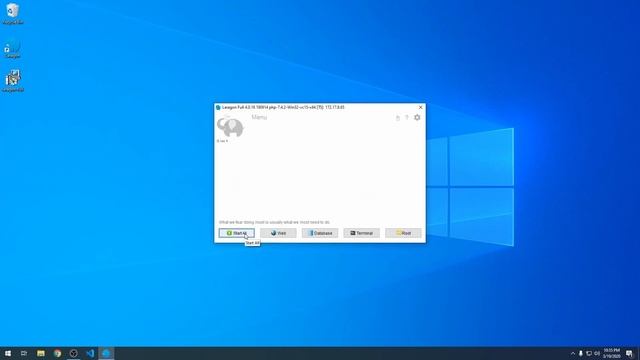 Quick Laravel Development Environment on Windows 10