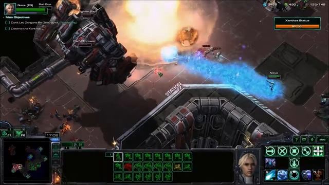 Starcraft 2 Nova Covert Ops Mission 09 Defend Gorgons then Attack смотреть онлайн