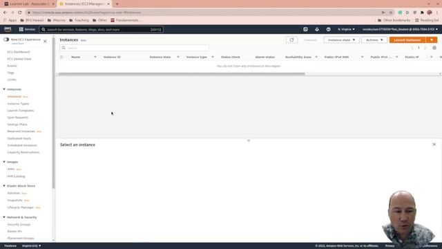 Creating an EC2 Linux server in AWS Academy