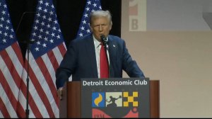 Trump gives remarks to Detroit Economic Club in Detroit, Michigan (10.10.2024)