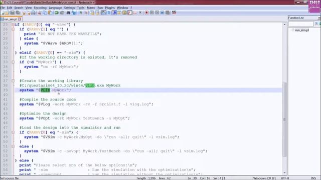 #VLSITechnology Phần 3: Thực thi mô phỏng với QuestaSim trên Windows với một Perl script