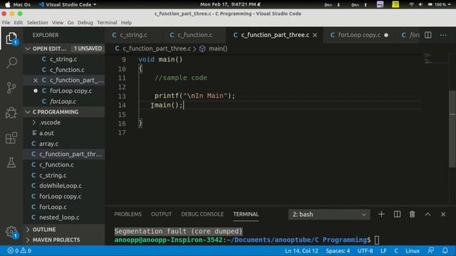 User-Defined Functions - Part-3 | Recursive Functions | Basics Of C Programming - 16 | C Tutorials