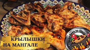 Шашлык из куриных крыльев. Крылышки на мангале.