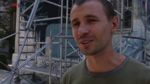 «Дочь Советской Киргизии» на стене бишкекской школы