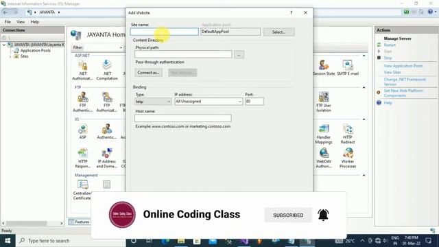 How to asp net web application deploy to IIS with https | Online coding class