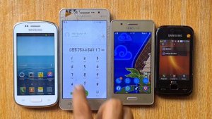 Four Old Samsung Phone incoming Call,outgoing call at same time,over the horizon ringtones