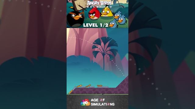 Angry Birds Reloaded -  Hot Pursuit Level 1 - 2  (iOS)