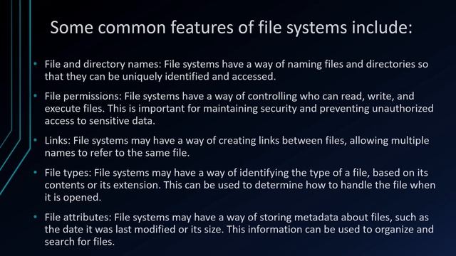 What is the filesystem in Linux?