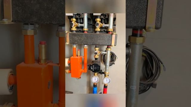 Котельная с электрическим и газовым котлами