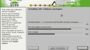 Suse Linux 7.2 installation