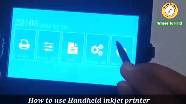 Handheld Inkjet Printer | How to print on glasses | Bottles | Cables |  Expiry Date Printer